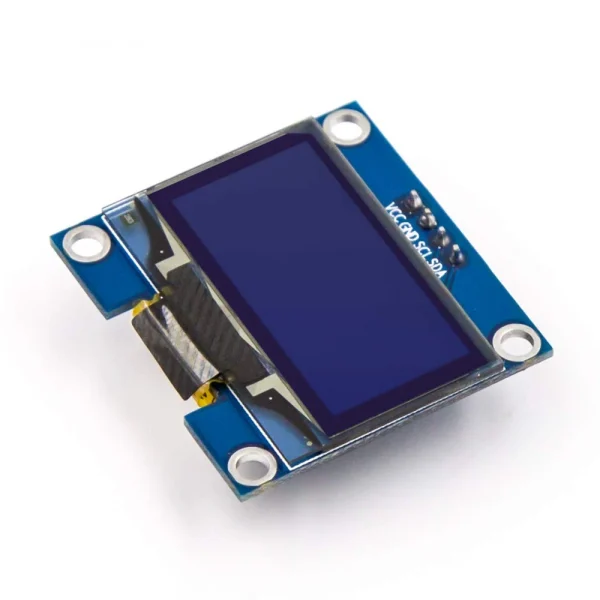 1.3-Inch OLED Display: Miniature high-resolution screen for electronics projects. Ideal for small-scale applications, wearables, and DIY projects. OLED technology ensures vivid and sharp visuals in a compact form factor