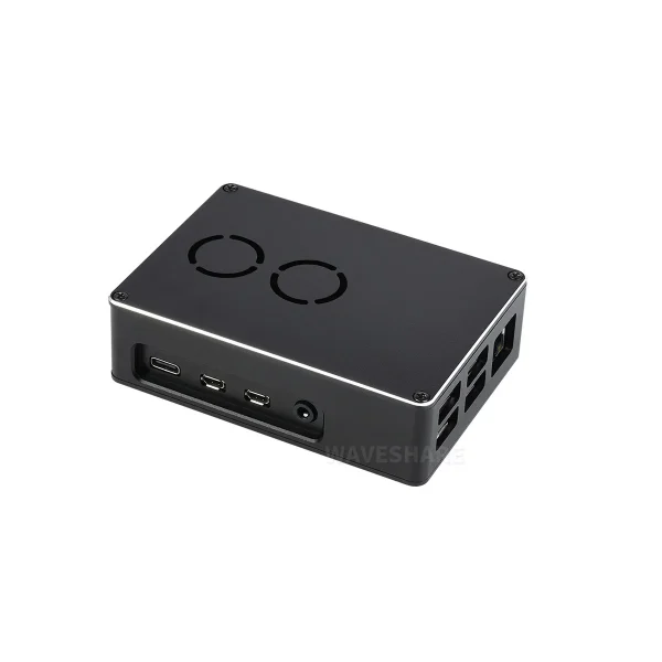 Aluminium dual fan case for raspberry pi4