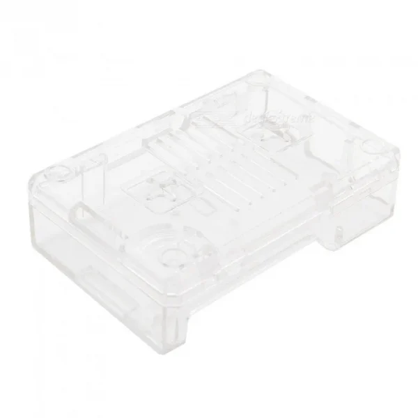 New High Quality Transparent ABS Case for Raspberry Pi 33 with Cooling FAN Slot 05