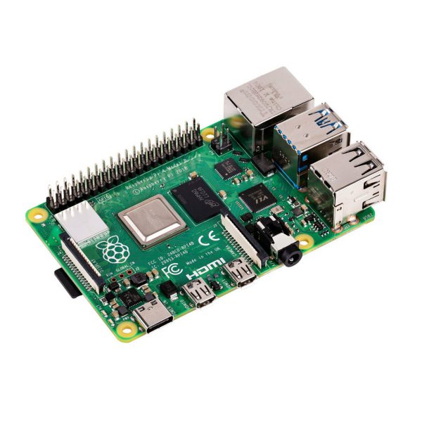 Raspberry Pi 4 - Model: High-performance single-board computer . Ideal for various projects, including DIY, robotics, and home automation. Explore powerful computing in a compact form factor.