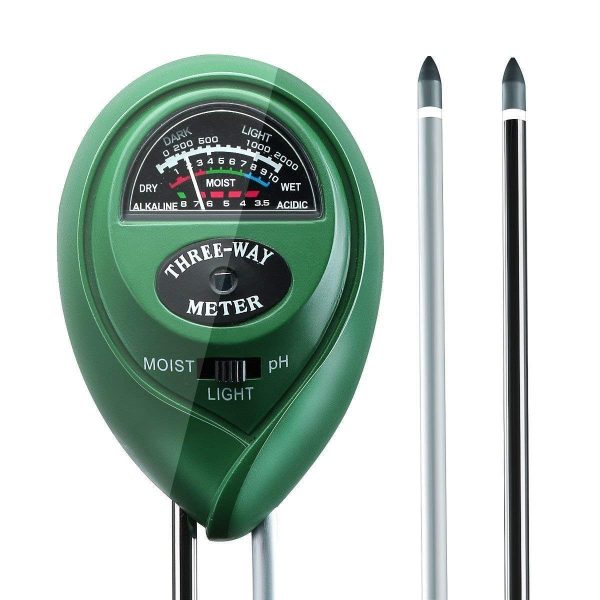 Three Way Soil Meter For Moisture Light Intensity and pH Testing Meter 3