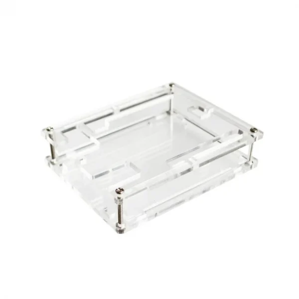 Arduino Uno Acrylic Case: Durable transparent enclosure designed to protect and showcase your Arduino Uno board. Precision-cut acrylic with easy access to ports, providing a secure and stylish housing for your electronics projects