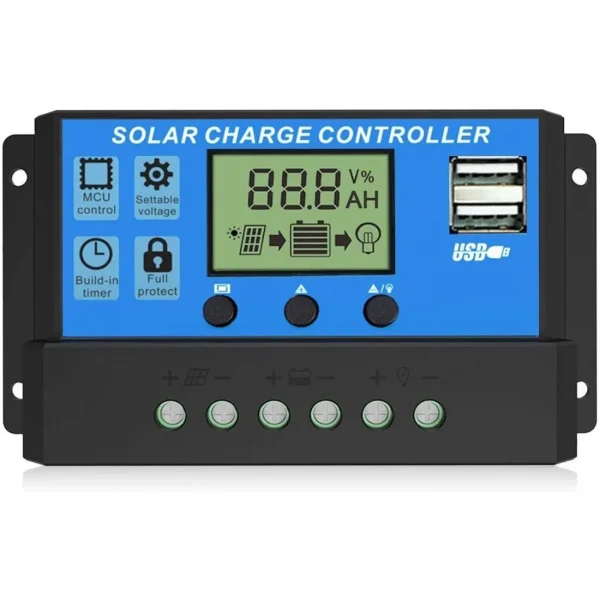 20A Intelligent LCD Solar Controller 01