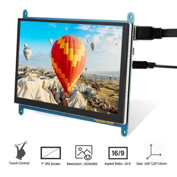 7-Inch HDMI Display for Raspberry Pi: Crystal-clear high-definition screen designed for seamless integration with Raspberry Pi projects. Enjoy vibrant visuals and easy setup for your DIY electronics and robotics endeavors.
