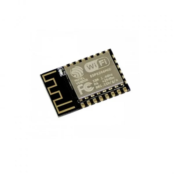 ESP-12F Module: High-performance Wi-Fi module based on ESP8266, offering versatile connectivity for IoT and robotics projects. Features integrated Wi-Fi for seamless wireless communication and programming capabilities