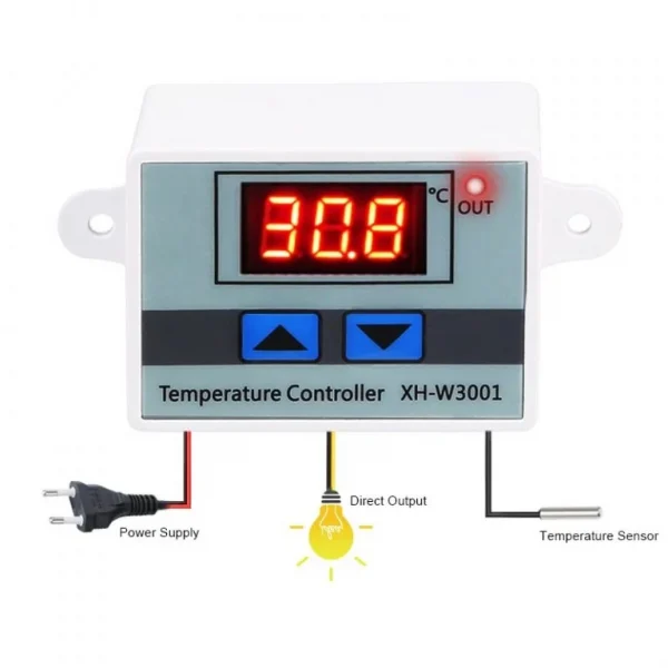 XH W3001 AC 220V 1500W Digital Microcomputer Thermostat Switch 5