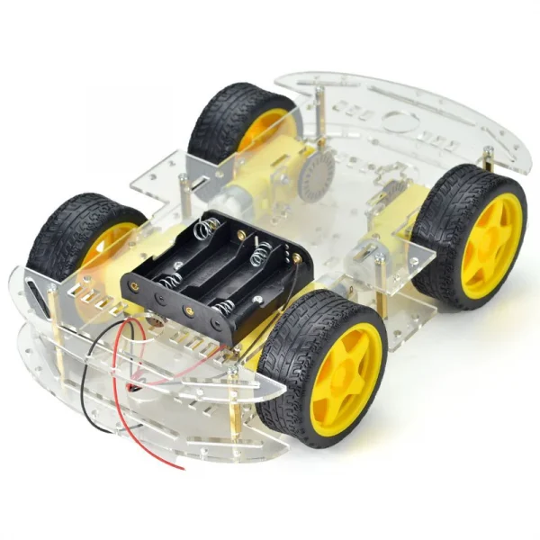 4wd four wheel smart robot car chassis kit 01