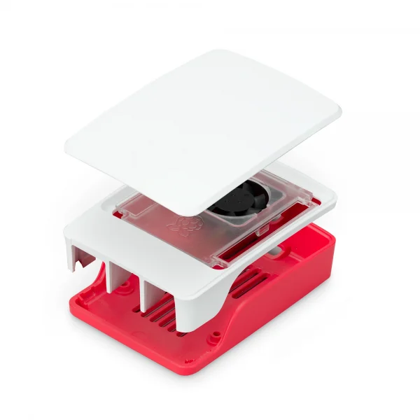 Official Raspberry Pi 5 Case Red White