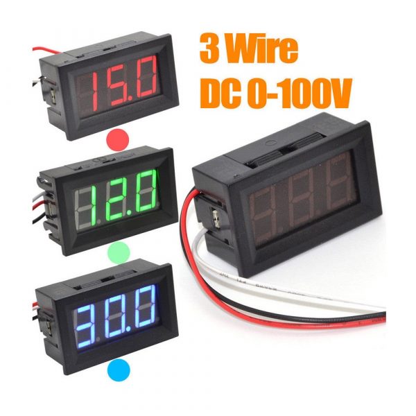 0.56inch 0 100V Three Wire DC Voltmeter 1