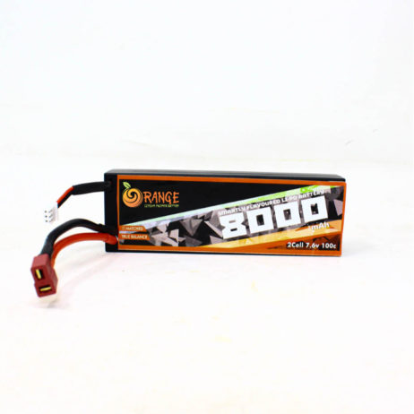1278577 Orange 8000mAh 2S 100C 200C 7.6V HV Hard case Lithium Polymer Battery Pack 462x462 1