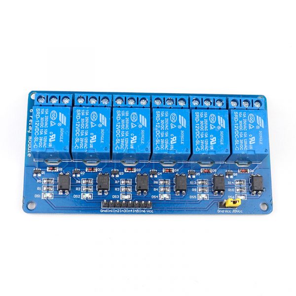 12V 6 Channel with Light Coupling Relay Module 3