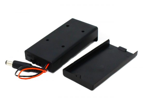 18650 x 2 battery holder with cover and OnOff Switch With DC jack 1 1