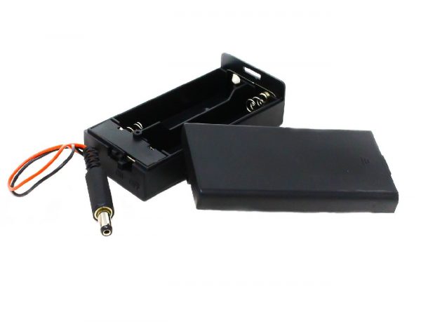 18650 x 2 battery holder with cover and OnOff Switch With DC jack 4