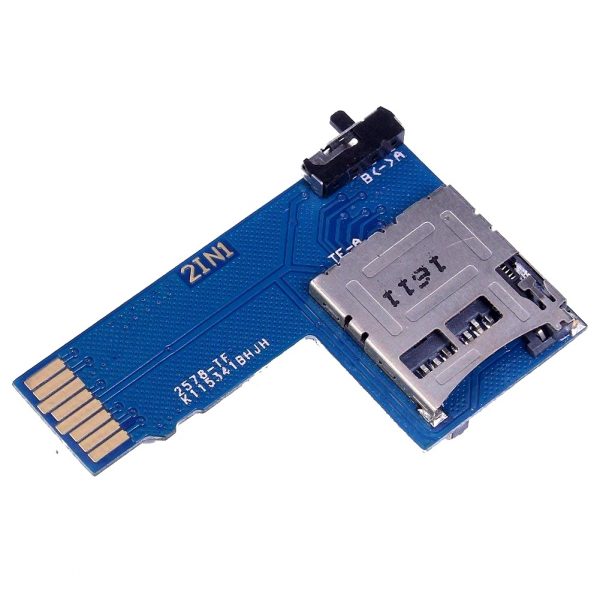 2 IN 1 Raspberry Pi Dual TF SD Card Switcher Adapter 3