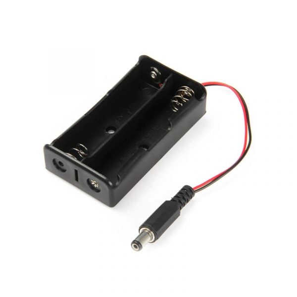 2 x 1.5V AA Battery Holder with DC2.1 Power Jack 2