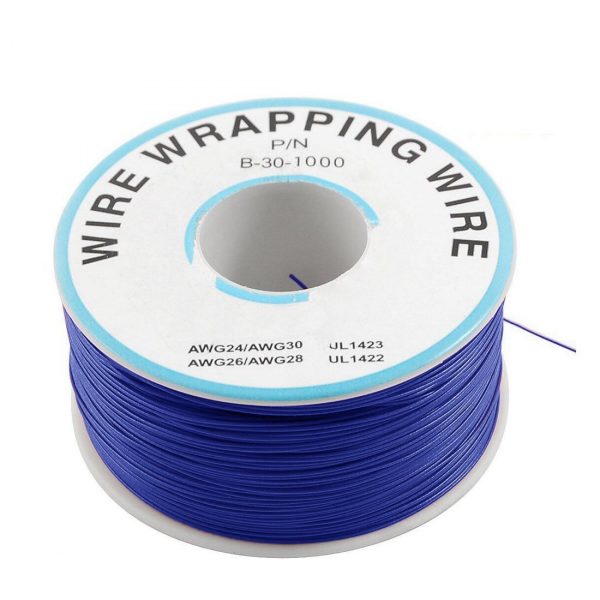 230m PN B 30 1000 Insulated PVC Coated 30AWG Wire Wrapping Wire BLUE 2