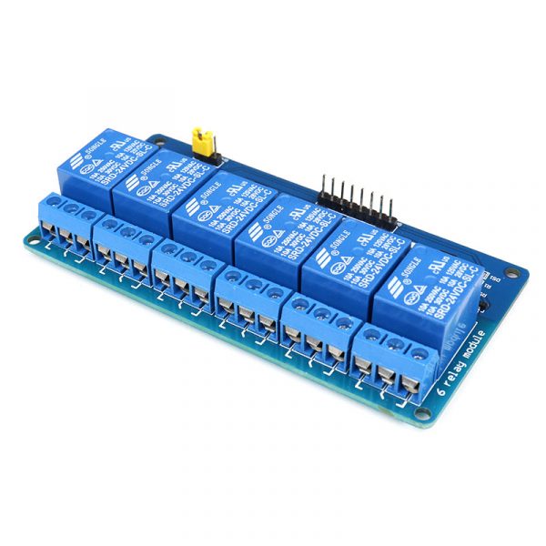 24V 6 channel with light coupling relay 4