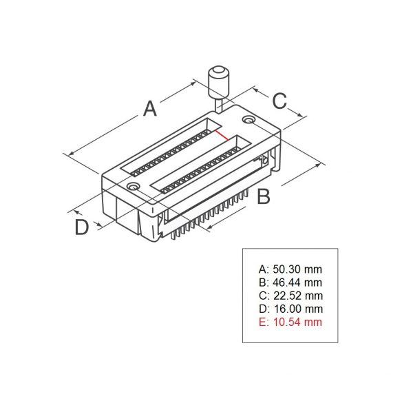 28 Pin ZIF Socket 3 1