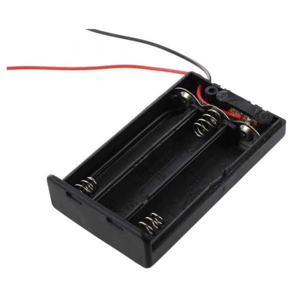 3 x 1.5V AAA battery holder with cover and OnOff Switch 4