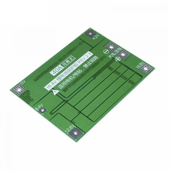 4 Series 40A 18650 Lithium Battery Protection Board 1