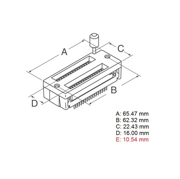 40 Pin ZIF DIP IC Tester Board Socket Green 2