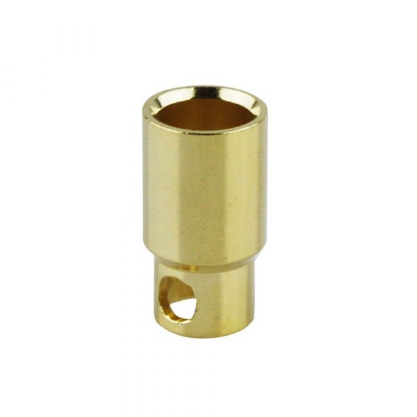 8mm Gold Plated Bullet Connector Female 2