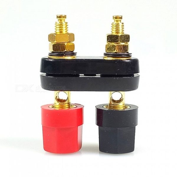 Banana plugs Couple Terminals Red Black Connector Amplifier Terminal 6