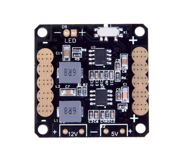 CC3D V2 ZMR Power Distribution Board with Dual BEC LC Filter LED Switch 3