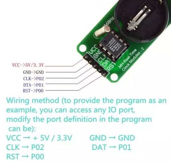 DS1302 RTC Real Time Clock Module with Battery 4