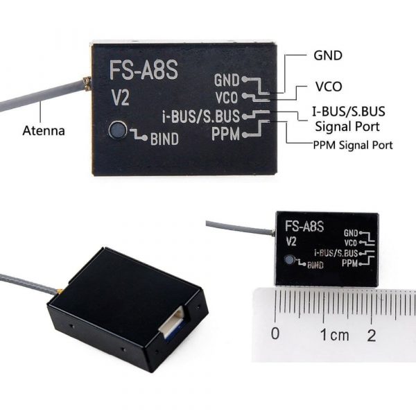 FlySky FS A8S 2.4G 8CH Mini Receiver module 4