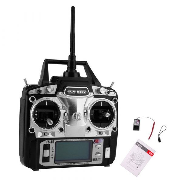 FlySky FS T6 6CH Transmitter with FS R6B Receiver 9