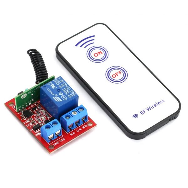 Generic 12V One Channel RF Wireless Relay Module with Remote Control 2