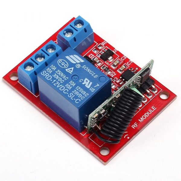 Generic 12V One Channel RF Wireless Relay Module with Remote Control 4