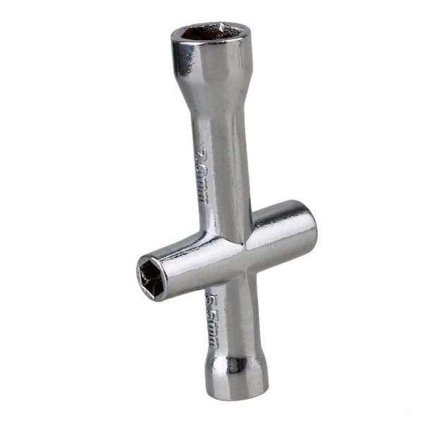 Hexagonal Mini Cross Wrench Sleeve Nut Tool for M2M2.5M3M4 Hex Nut 8