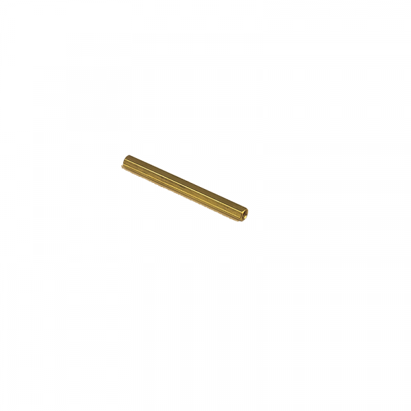 M3 X 50mm Female to Female Brass Hex Threaded Pillar Standoff Spacer 1