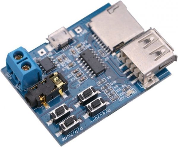 MP3 Nondestructive Decoding Board with Self Powered TF Card U Dist Decoded