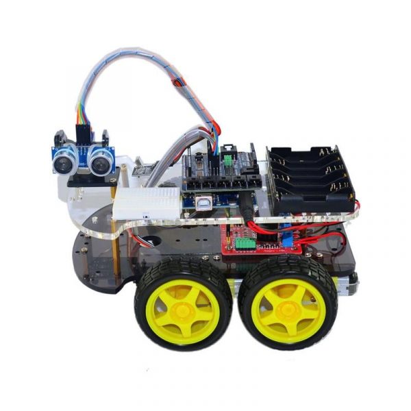 Multi Functional 4WD Robot Car Chassis Kit with ARDUINO UNO R3robu 4