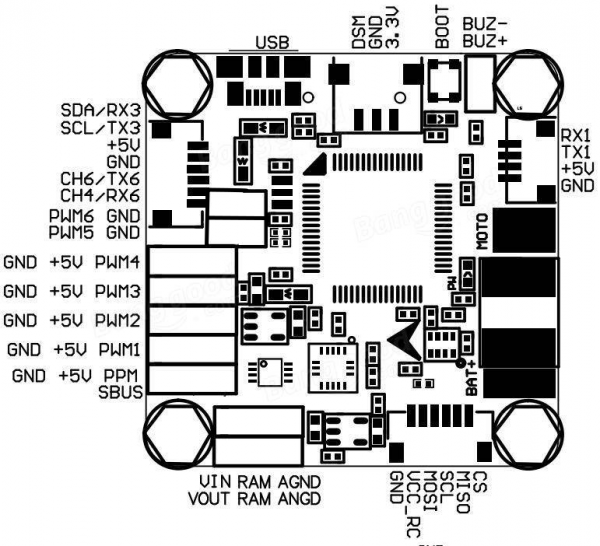 OMNIBUS F4 Pro V3 Flight Controller 1