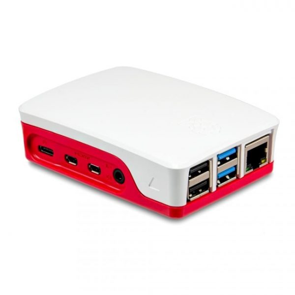 Official Raspberry Pi 4 Case Red White 4