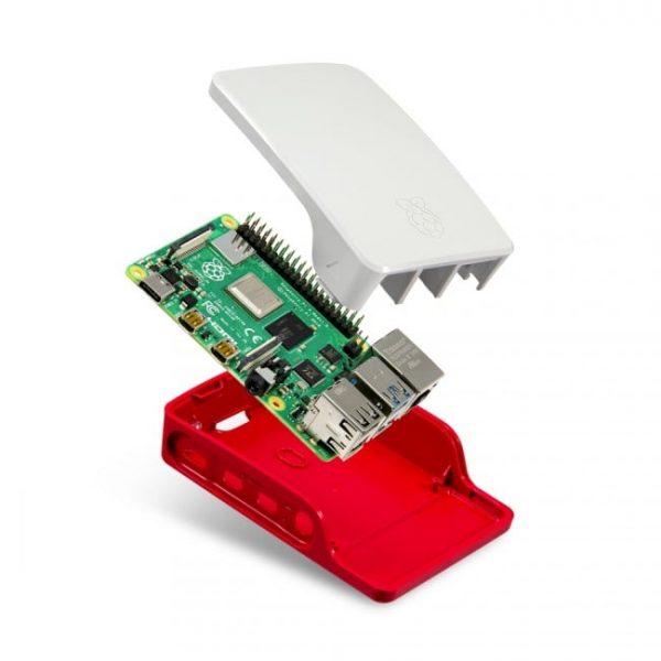 Official Raspberry Pi 4 Case Red White 5
