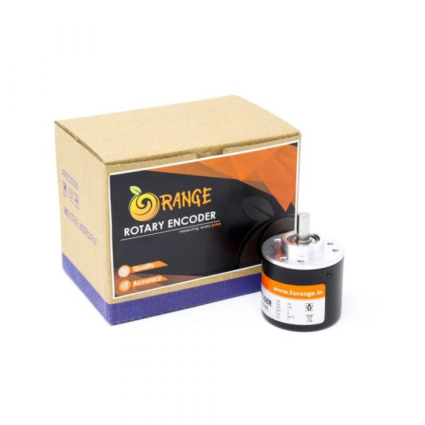 Orange Rotary Incremental Optical Encoders ROBU.IN 6