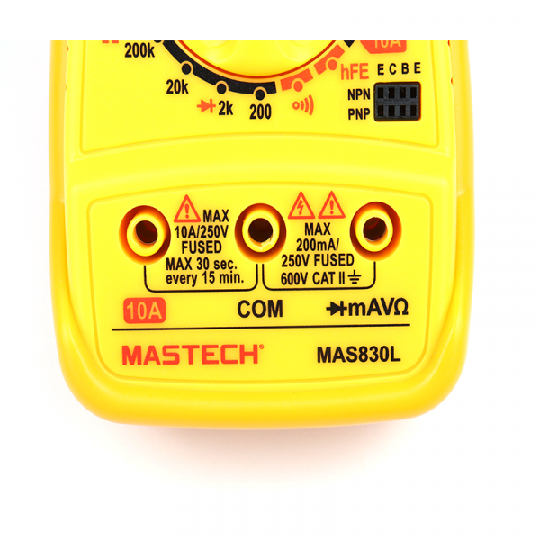 Original Mastech MAS830L Digital Multimeter Multimeter with Probes 1