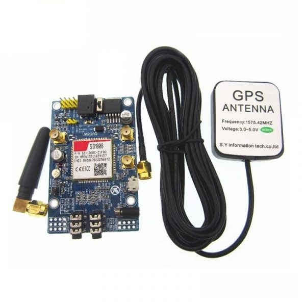 SIM808 font b Module b font GSM GPRS GPS Development Board IPX SMA with GPS Antenna