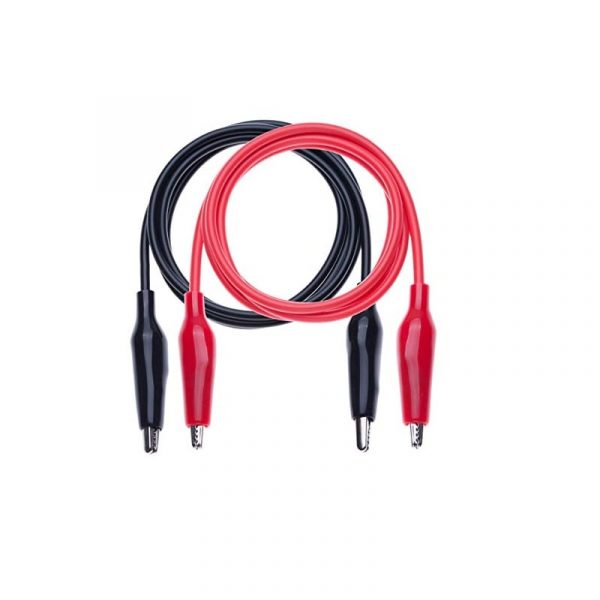 Testing leads pair with Crocodile Clip End RedBlack 1Meter 3