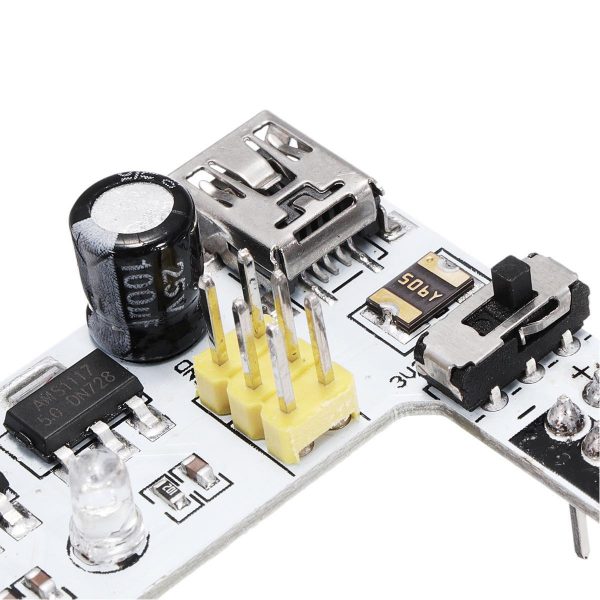 XD 42 5V3.3V Dual Channel Solderless Breadboard Power Supply Module 2