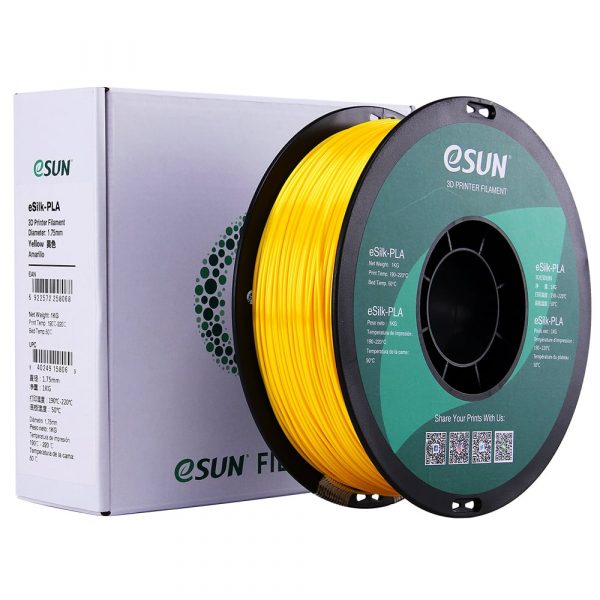 eSun eSilk PLA Filament 1.75mm 1Kg Yellow 2