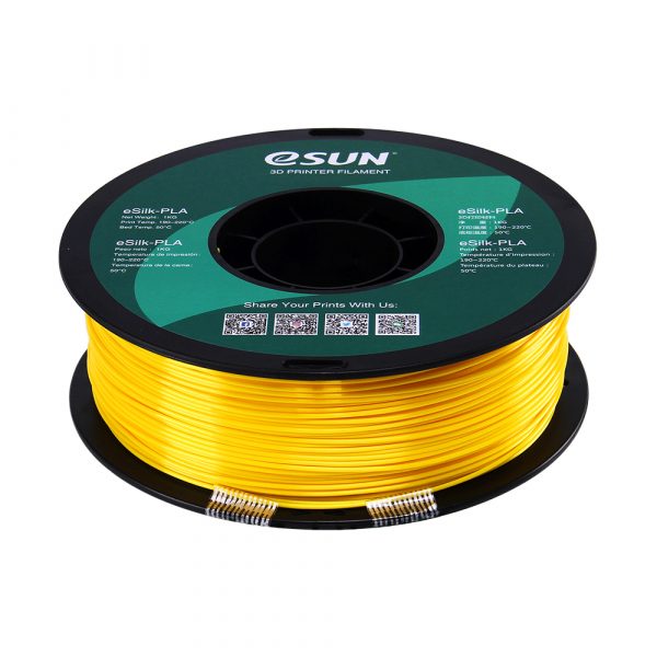 eSun eSilk PLA Filament 1.75mm 1Kg Yellow 6